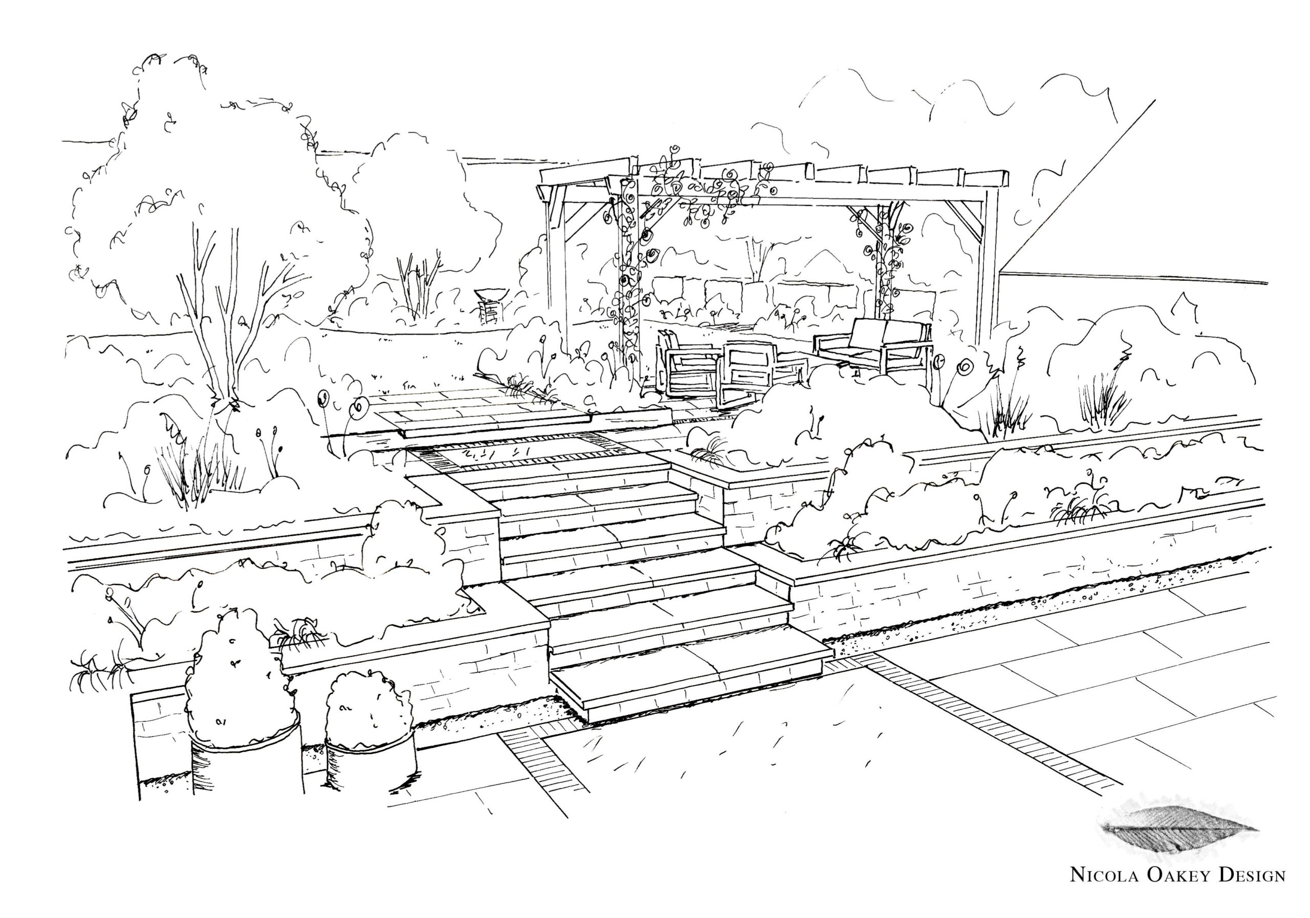 Finedon Perspective Sketch